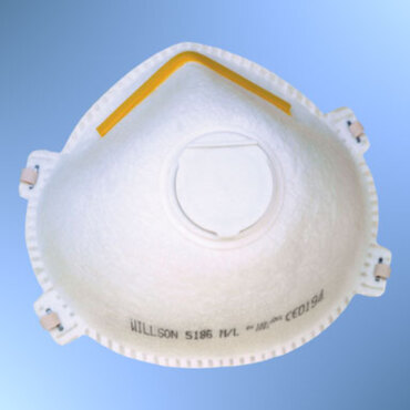 Masque antipoussière Willson 5186 FFP1 avec soupape 20 pcs